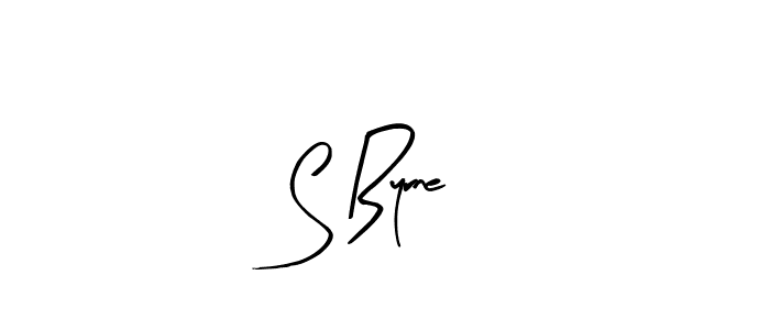 Make a beautiful signature design for name S Byrne. With this signature (Arty Signature) style, you can create a handwritten signature for free. S Byrne signature style 8 images and pictures png