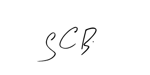 The best way (Arty Signature) to make a short signature is to pick only two or three words in your name. The name S C B. include a total of six letters. For converting this name. S C B. signature style 8 images and pictures png