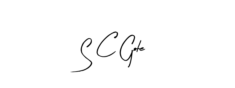 Also You can easily find your signature by using the search form. We will create S C Gote name handwritten signature images for you free of cost using Arty Signature sign style. S C Gote signature style 8 images and pictures png