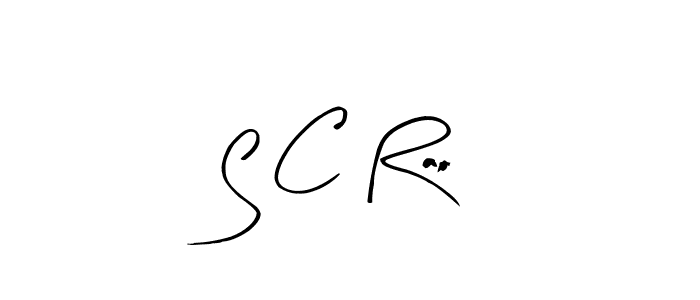 Make a beautiful signature design for name S C Rao. With this signature (Arty Signature) style, you can create a handwritten signature for free. S C Rao signature style 8 images and pictures png