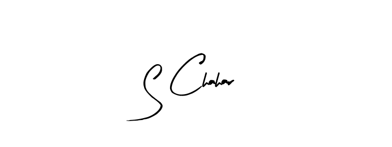 Also we have S Chahar name is the best signature style. Create professional handwritten signature collection using Arty Signature autograph style. S Chahar signature style 8 images and pictures png