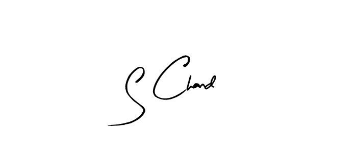 Design your own signature with our free online signature maker. With this signature software, you can create a handwritten (Arty Signature) signature for name S Chand. S Chand signature style 8 images and pictures png