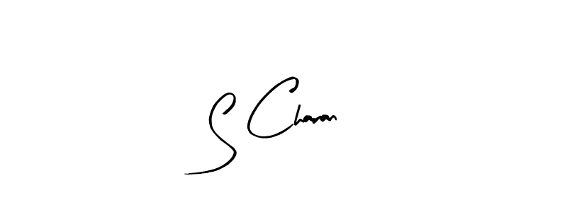 You should practise on your own different ways (Arty Signature) to write your name (S Charan) in signature. don't let someone else do it for you. S Charan signature style 8 images and pictures png