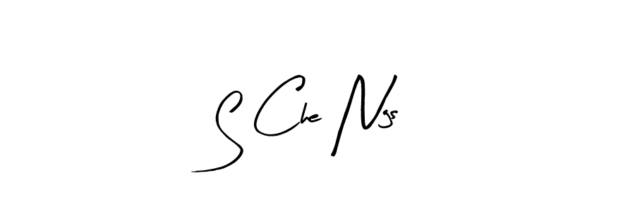 Arty Signature is a professional signature style that is perfect for those who want to add a touch of class to their signature. It is also a great choice for those who want to make their signature more unique. Get S Che Ngs name to fancy signature for free. S Che Ngs signature style 8 images and pictures png