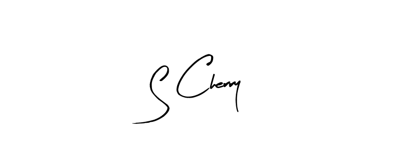 if you are searching for the best signature style for your name S Cherry. so please give up your signature search. here we have designed multiple signature styles  using Arty Signature. S Cherry signature style 8 images and pictures png