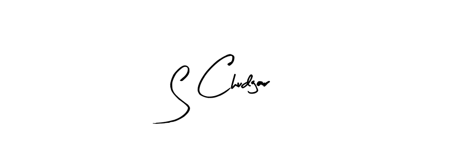 Also You can easily find your signature by using the search form. We will create S Chudgar name handwritten signature images for you free of cost using Arty Signature sign style. S Chudgar signature style 8 images and pictures png