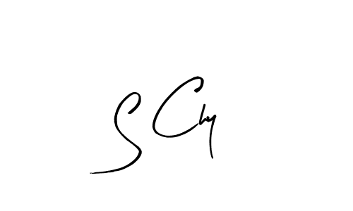 S Chy stylish signature style. Best Handwritten Sign (Arty Signature) for my name. Handwritten Signature Collection Ideas for my name S Chy. S Chy signature style 8 images and pictures png