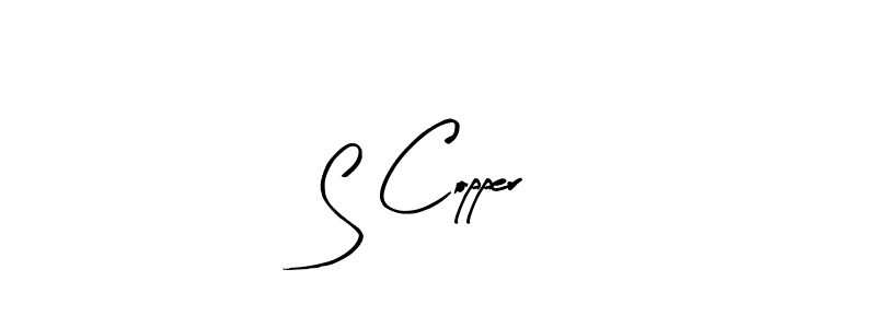 Design your own signature with our free online signature maker. With this signature software, you can create a handwritten (Arty Signature) signature for name S Copper. S Copper signature style 8 images and pictures png