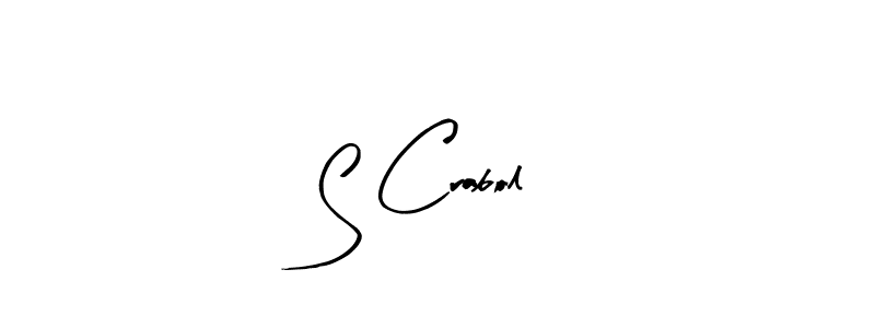 How to make S Crabol name signature. Use Arty Signature style for creating short signs online. This is the latest handwritten sign. S Crabol signature style 8 images and pictures png