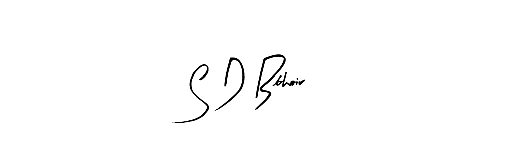 S D Bbhoir stylish signature style. Best Handwritten Sign (Arty Signature) for my name. Handwritten Signature Collection Ideas for my name S D Bbhoir. S D Bbhoir signature style 8 images and pictures png