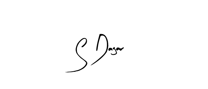 Similarly Arty Signature is the best handwritten signature design. Signature creator online .You can use it as an online autograph creator for name S Dagar. S Dagar signature style 8 images and pictures png