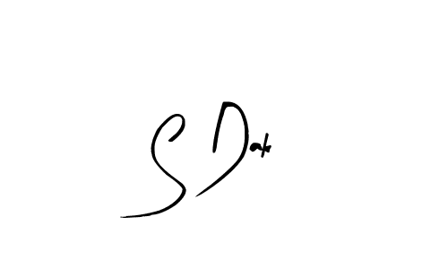 Arty Signature is a professional signature style that is perfect for those who want to add a touch of class to their signature. It is also a great choice for those who want to make their signature more unique. Get S Dak name to fancy signature for free. S Dak signature style 8 images and pictures png