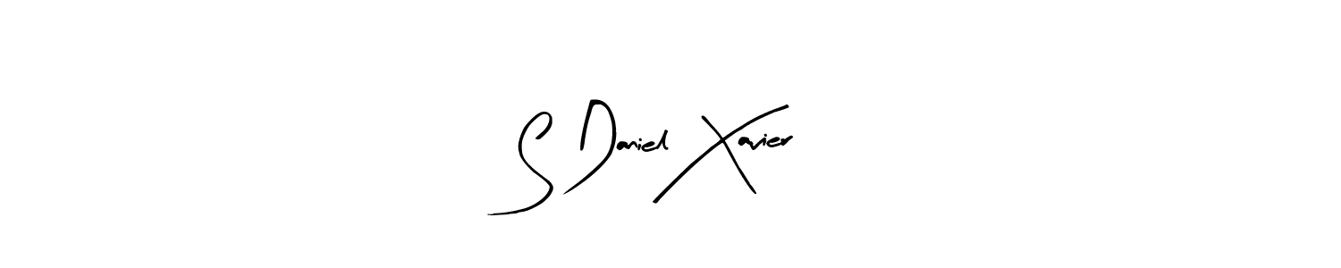 The best way (Arty Signature) to make a short signature is to pick only two or three words in your name. The name S Daniel Xavier include a total of six letters. For converting this name. S Daniel Xavier signature style 8 images and pictures png