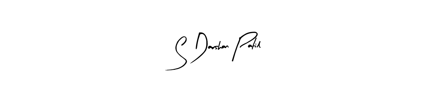 Design your own signature with our free online signature maker. With this signature software, you can create a handwritten (Arty Signature) signature for name S Darshan Patil. S Darshan Patil signature style 8 images and pictures png