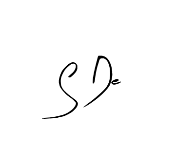 You should practise on your own different ways (Arty Signature) to write your name (S De) in signature. don't let someone else do it for you. S De signature style 8 images and pictures png