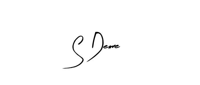 Create a beautiful signature design for name S Deore. With this signature (Arty Signature) fonts, you can make a handwritten signature for free. S Deore signature style 8 images and pictures png