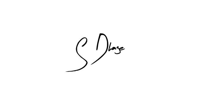 if you are searching for the best signature style for your name S Dhage. so please give up your signature search. here we have designed multiple signature styles  using Arty Signature. S Dhage signature style 8 images and pictures png