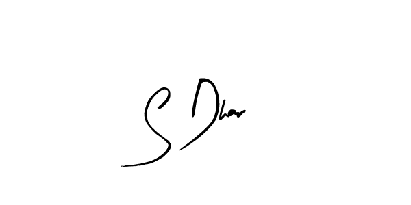 if you are searching for the best signature style for your name S Dhar. so please give up your signature search. here we have designed multiple signature styles  using Arty Signature. S Dhar signature style 8 images and pictures png