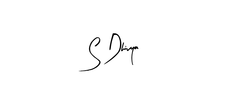 Make a beautiful signature design for name S Dhivya. With this signature (Arty Signature) style, you can create a handwritten signature for free. S Dhivya signature style 8 images and pictures png