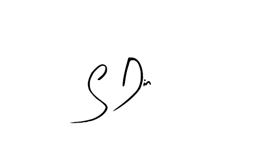 How to Draw S Din signature style? Arty Signature is a latest design signature styles for name S Din. S Din signature style 8 images and pictures png