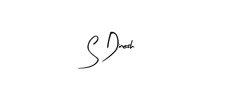 Make a beautiful signature design for name S Dinesh. With this signature (Arty Signature) style, you can create a handwritten signature for free. S Dinesh signature style 8 images and pictures png