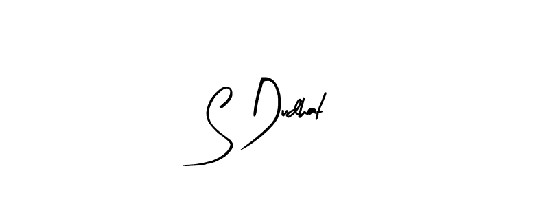 Make a beautiful signature design for name S Dudhat. With this signature (Arty Signature) style, you can create a handwritten signature for free. S Dudhat signature style 8 images and pictures png