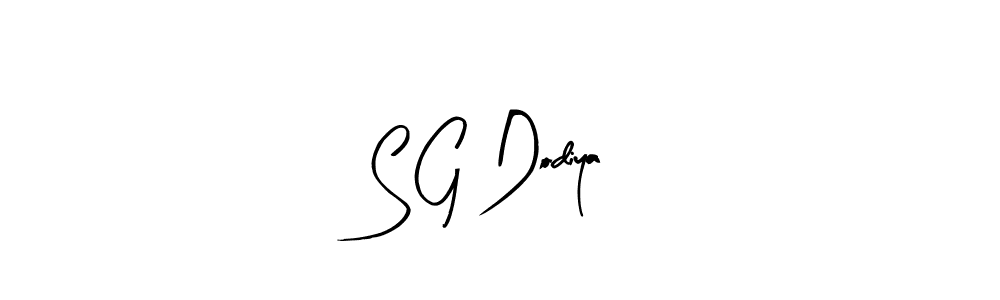 How to make S G Dodiya signature? Arty Signature is a professional autograph style. Create handwritten signature for S G Dodiya name. S G Dodiya signature style 8 images and pictures png