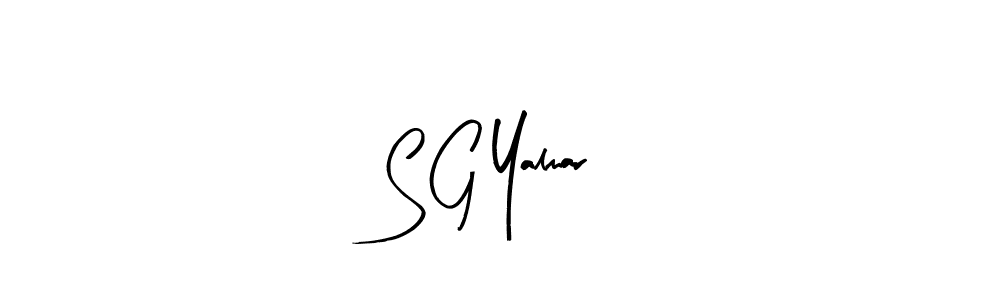 Also we have S G Yalmar name is the best signature style. Create professional handwritten signature collection using Arty Signature autograph style. S G Yalmar signature style 8 images and pictures png