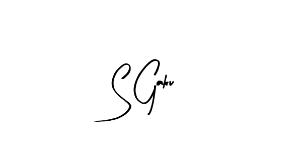 Arty Signature is a professional signature style that is perfect for those who want to add a touch of class to their signature. It is also a great choice for those who want to make their signature more unique. Get S Gaku name to fancy signature for free. S Gaku signature style 8 images and pictures png