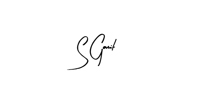 The best way (Arty Signature) to make a short signature is to pick only two or three words in your name. The name S Gamit include a total of six letters. For converting this name. S Gamit signature style 8 images and pictures png