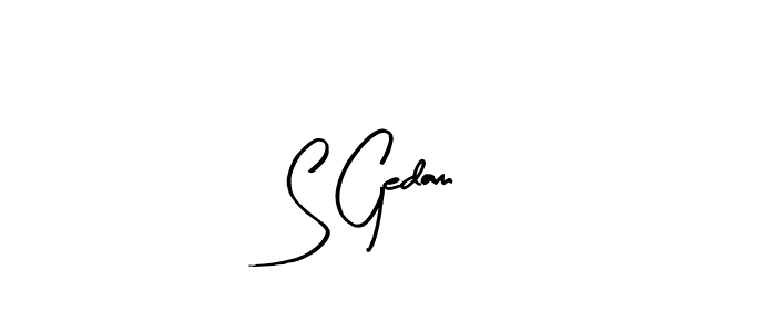 You should practise on your own different ways (Arty Signature) to write your name (S Gedam) in signature. don't let someone else do it for you. S Gedam signature style 8 images and pictures png