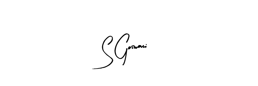 Design your own signature with our free online signature maker. With this signature software, you can create a handwritten (Arty Signature) signature for name S Goswami. S Goswami signature style 8 images and pictures png