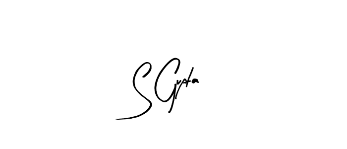 Arty Signature is a professional signature style that is perfect for those who want to add a touch of class to their signature. It is also a great choice for those who want to make their signature more unique. Get S Gupta name to fancy signature for free. S Gupta signature style 8 images and pictures png