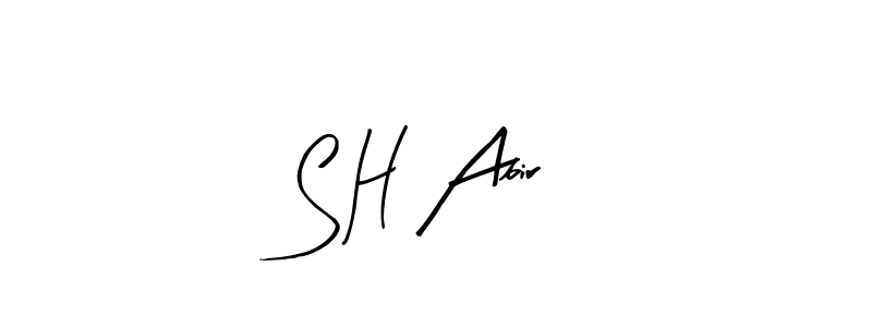 Once you've used our free online signature maker to create your best signature Arty Signature style, it's time to enjoy all of the benefits that S H Abir name signing documents. S H Abir signature style 8 images and pictures png