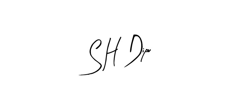 Also we have S H Dipu name is the best signature style. Create professional handwritten signature collection using Arty Signature autograph style. S H Dipu signature style 8 images and pictures png