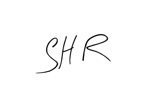 The best way (Arty Signature) to make a short signature is to pick only two or three words in your name. The name S H R include a total of six letters. For converting this name. S H R signature style 8 images and pictures png
