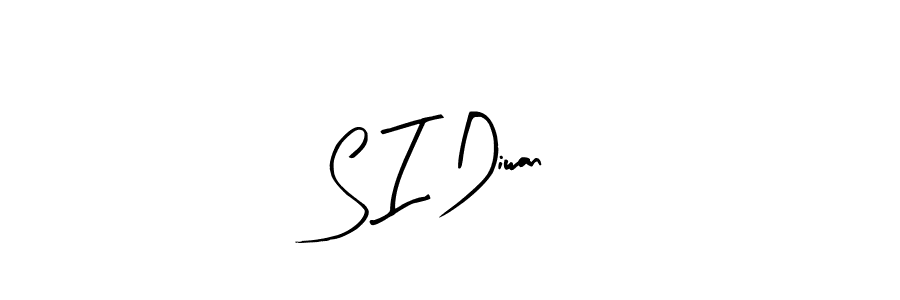 Arty Signature is a professional signature style that is perfect for those who want to add a touch of class to their signature. It is also a great choice for those who want to make their signature more unique. Get S I Diwan name to fancy signature for free. S I Diwan signature style 8 images and pictures png