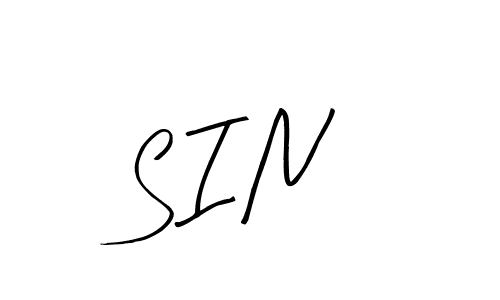 Create a beautiful signature design for name S I N. With this signature (Arty Signature) fonts, you can make a handwritten signature for free. S I N signature style 8 images and pictures png