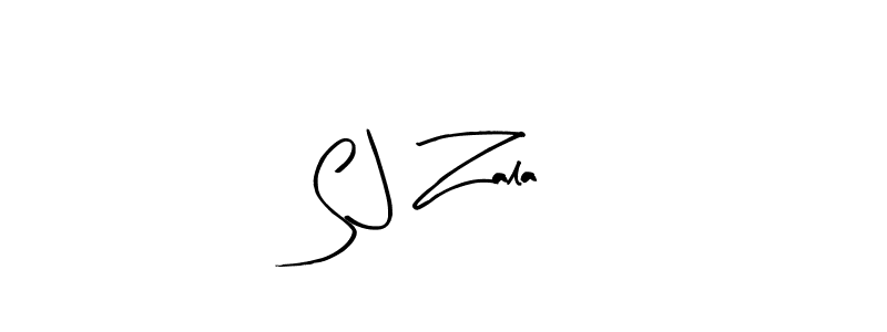 The best way (Arty Signature) to make a short signature is to pick only two or three words in your name. The name S J Zala include a total of six letters. For converting this name. S J Zala signature style 8 images and pictures png