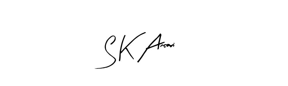 S K Ansari stylish signature style. Best Handwritten Sign (Arty Signature) for my name. Handwritten Signature Collection Ideas for my name S K Ansari. S K Ansari signature style 8 images and pictures png