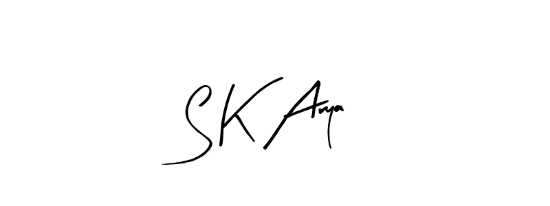 Here are the top 10 professional signature styles for the name S K Arya. These are the best autograph styles you can use for your name. S K Arya signature style 8 images and pictures png