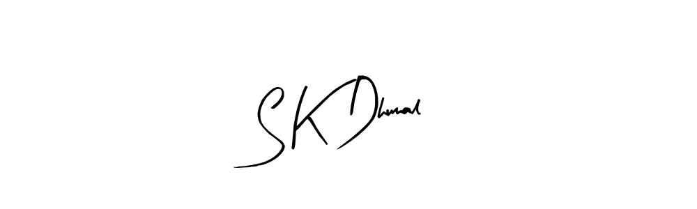 if you are searching for the best signature style for your name S K Dhumal. so please give up your signature search. here we have designed multiple signature styles  using Arty Signature. S K Dhumal signature style 8 images and pictures png