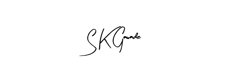 The best way (Arty Signature) to make a short signature is to pick only two or three words in your name. The name S K Gawade include a total of six letters. For converting this name. S K Gawade signature style 8 images and pictures png