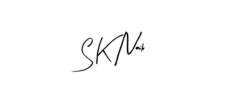 You should practise on your own different ways (Arty Signature) to write your name (S K Naik) in signature. don't let someone else do it for you. S K Naik signature style 8 images and pictures png