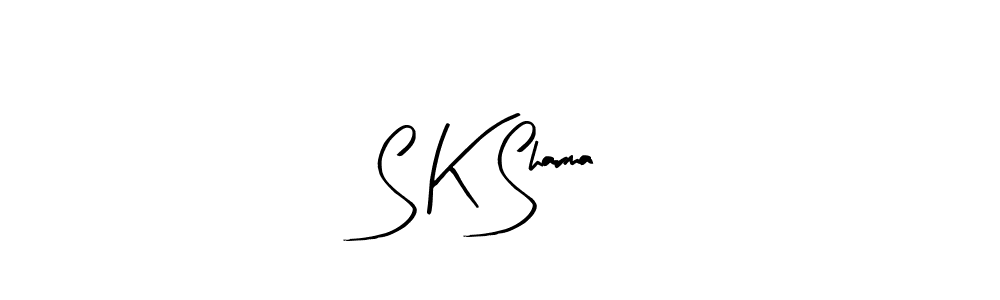 Arty Signature is a professional signature style that is perfect for those who want to add a touch of class to their signature. It is also a great choice for those who want to make their signature more unique. Get S K Sharma name to fancy signature for free. S K Sharma signature style 8 images and pictures png