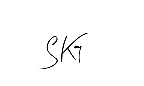 You should practise on your own different ways (Arty Signature) to write your name (S Kay) in signature. don't let someone else do it for you. S Kay signature style 8 images and pictures png