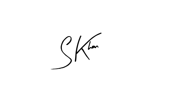 Arty Signature is a professional signature style that is perfect for those who want to add a touch of class to their signature. It is also a great choice for those who want to make their signature more unique. Get S Khan name to fancy signature for free. S Khan signature style 8 images and pictures png