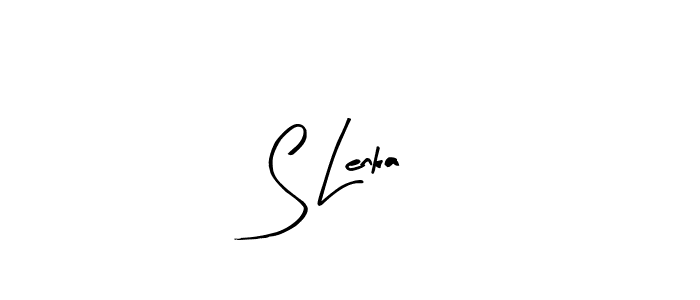 S Lenka stylish signature style. Best Handwritten Sign (Arty Signature) for my name. Handwritten Signature Collection Ideas for my name S Lenka. S Lenka signature style 8 images and pictures png