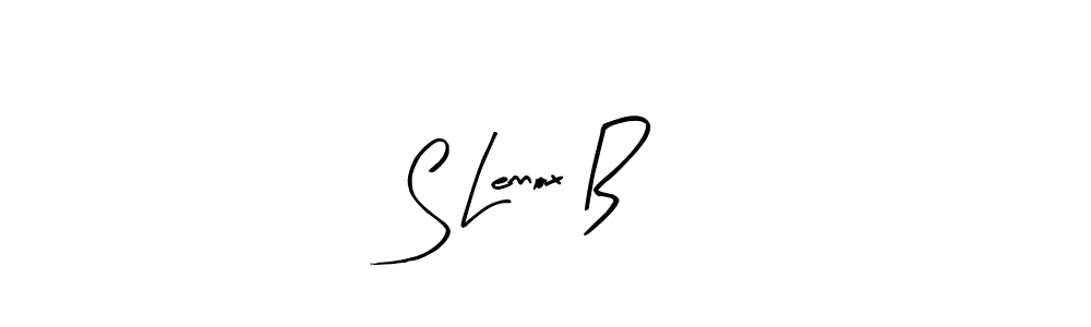 The best way (Arty Signature) to make a short signature is to pick only two or three words in your name. The name S Lennox B include a total of six letters. For converting this name. S Lennox B signature style 8 images and pictures png