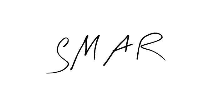 Create a beautiful signature design for name S M A R. With this signature (Arty Signature) fonts, you can make a handwritten signature for free. S M A R signature style 8 images and pictures png